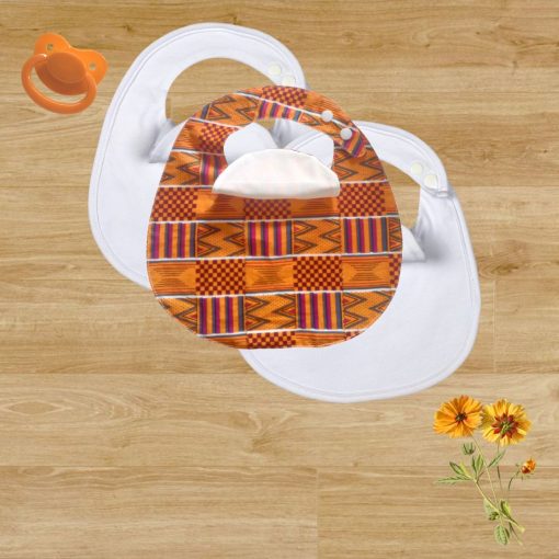 3 Pack African Kente BibEasy Bibs