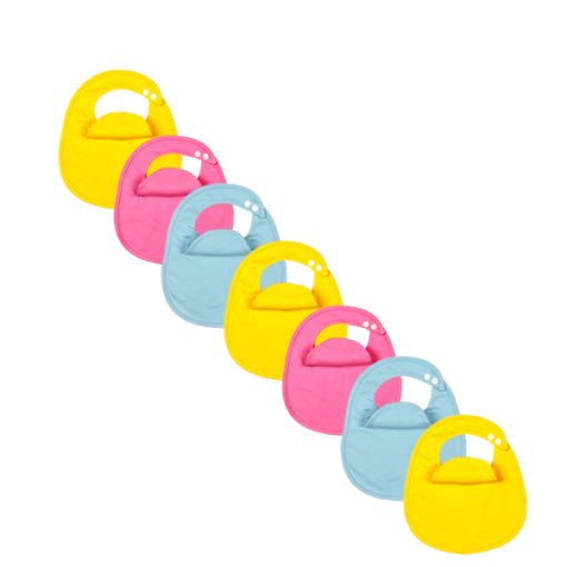 7 Pack BibEasy Bibs y p b
