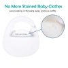 BibEasy Bibs No More Stained Baby Clothes white