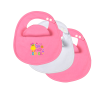 3 Pack Easter BibEasy bibs Pink 5