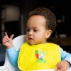 3 Pack My 1st Easter Dribble Teething Weaning 3-6 months Yellow and White Waterproof Baby | BibEasy Bibs