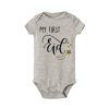 My First Eid Bodysuit grey