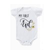 My First Eid Bodysuit white baby boy girl 0-6 months