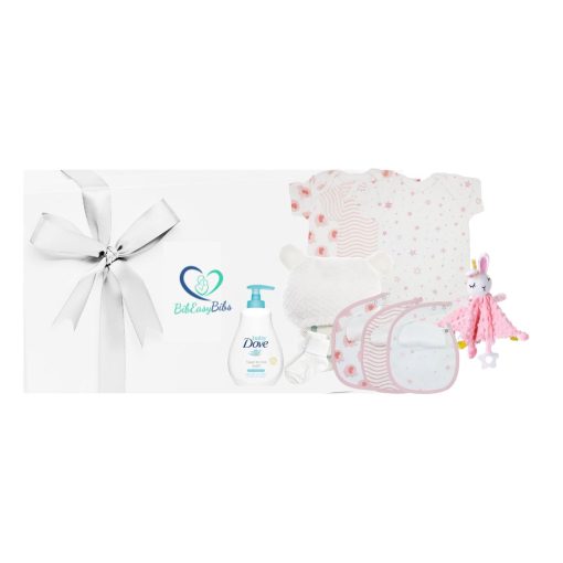 New born Hamper Gift Box Maternity Mum-to-be Dad-to-be Baby Girl Boy 0-3 months | BibEasy Bibs