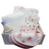 Welcome Baby Gift Box 3 Pack Baby Bibs and Bodysuits Pink | Newborn Baby Girl 0-6 months | BibEasy Bibs