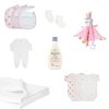 Newborn Gift box contents pink BibEasy Bibs