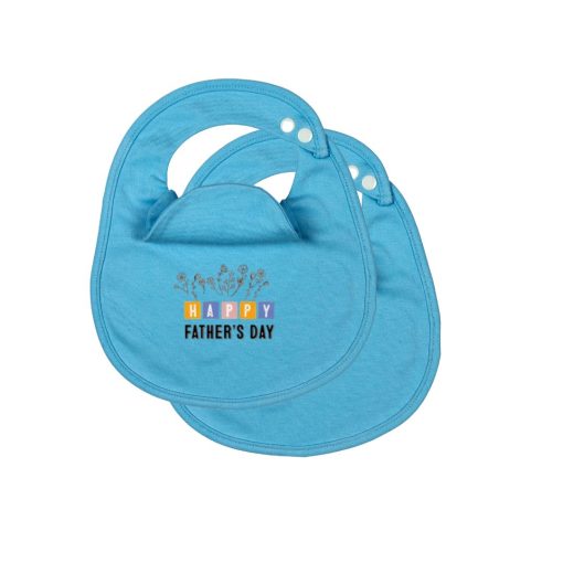 2 Pack Happy Father's Day BibEasy Bibs